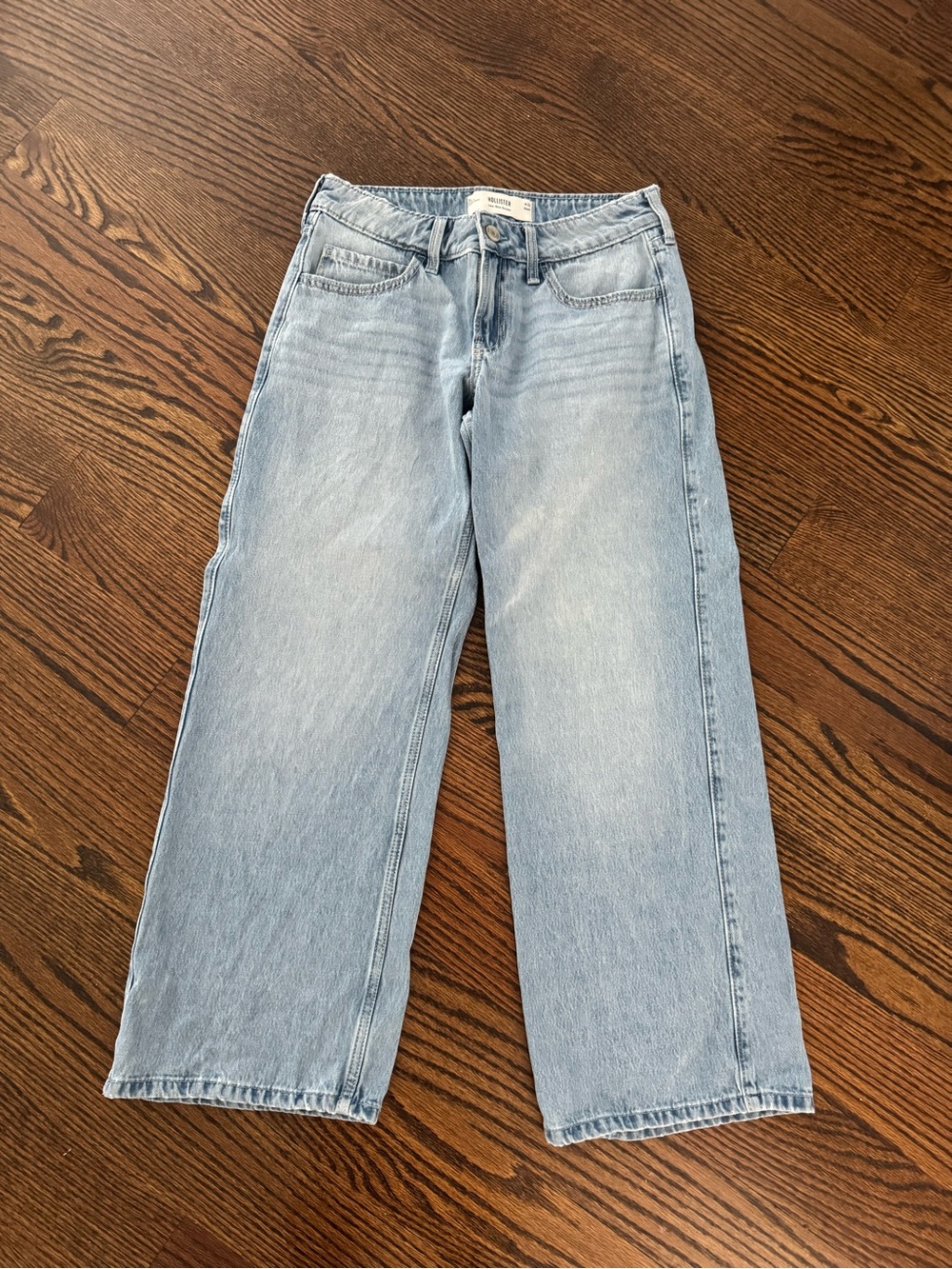 Hollister Light Blue Wide Leg Jeans